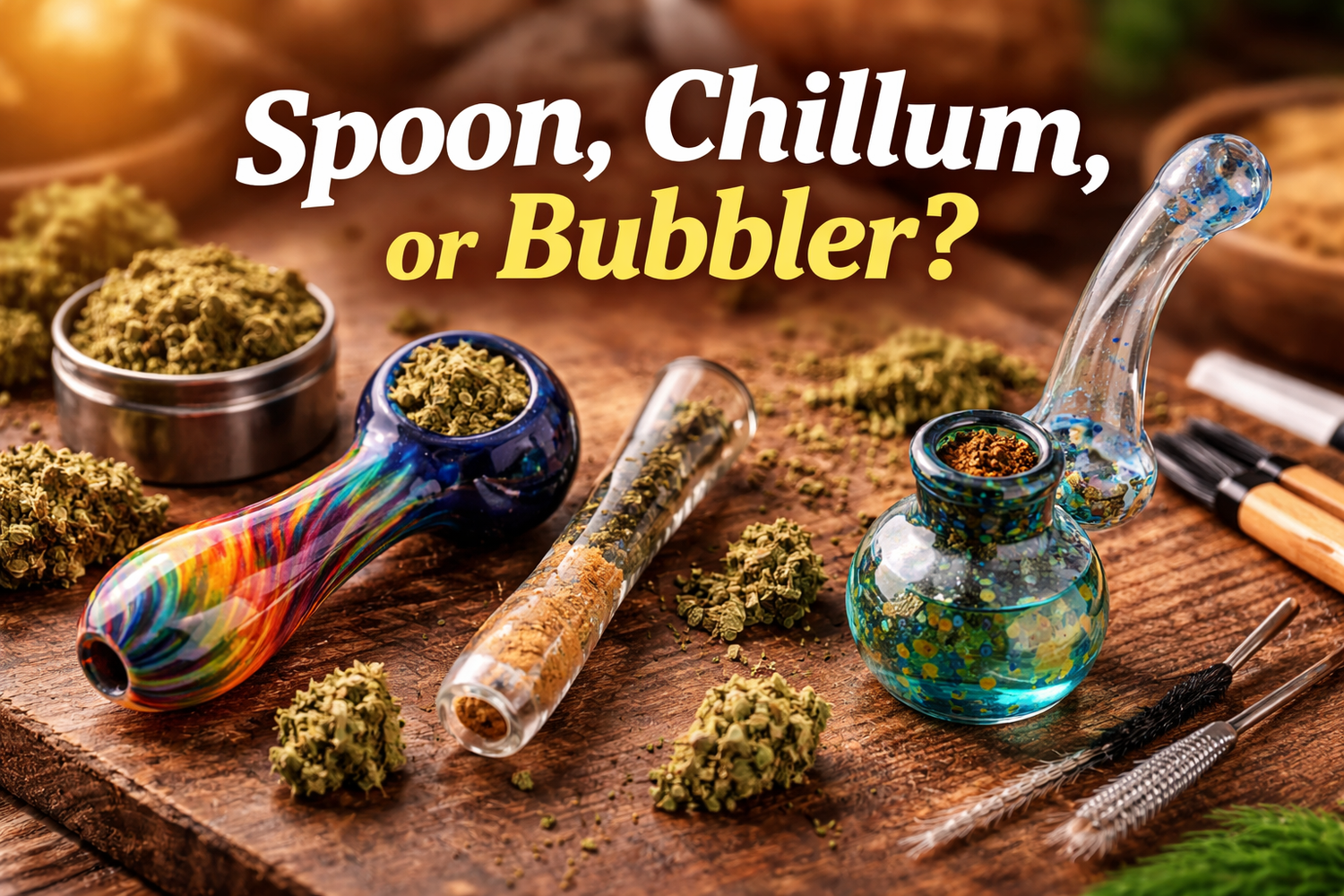 Spoon, Chillum, or Bubbler? Best Pipe Types for Smoke Shops
