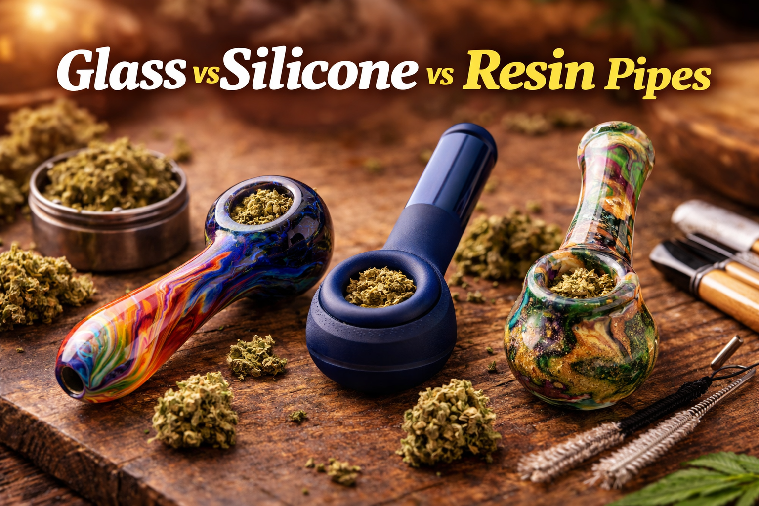 Glass vs Silicone vs Resin Pipes: What Sells Best in Smoke Shops in 2026