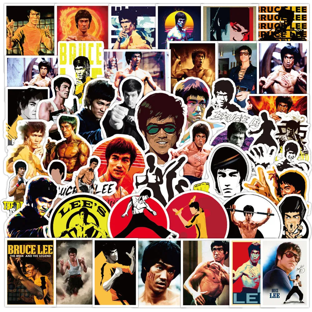Bruce Lee Stickers (pack of 50)