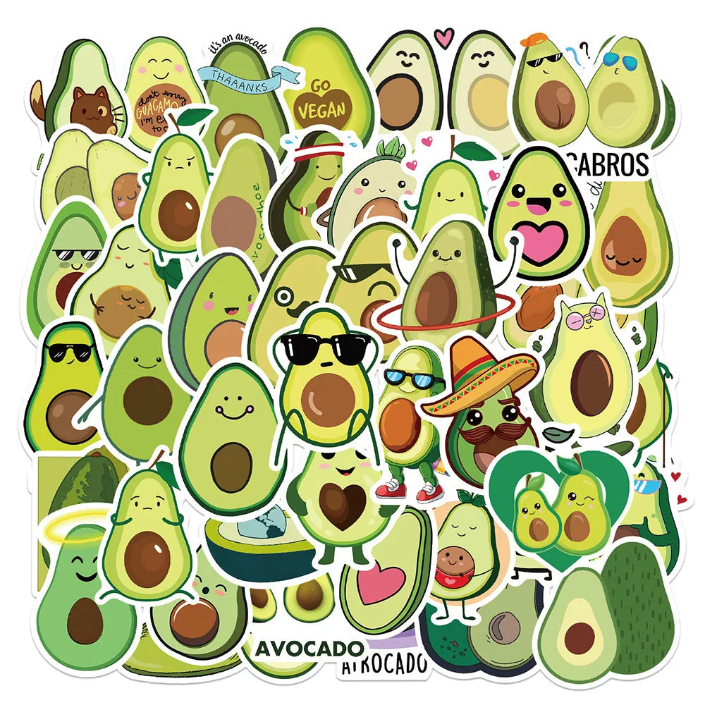 Avocado Sticker (pack of 50)