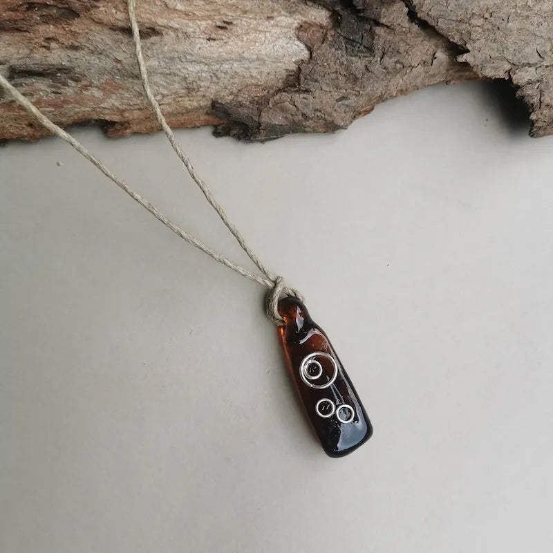 Hand Blown Glass Pendant - Style 4