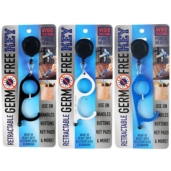 Aluminum Germ Free Key 18 Pieces Per Retail Ready Display 21890 NOVELTY INC