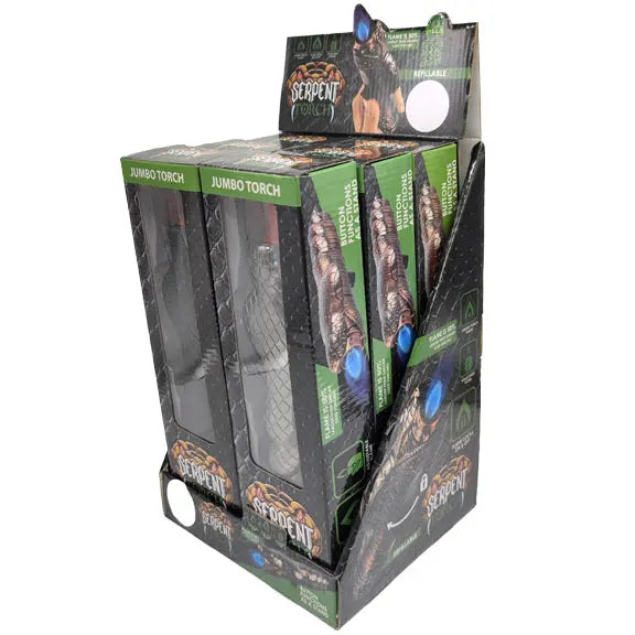 Jumbo Serpent Torch Lighter - 6 Pieces Per Retail Ready Display 22173 SMOKEZILLA