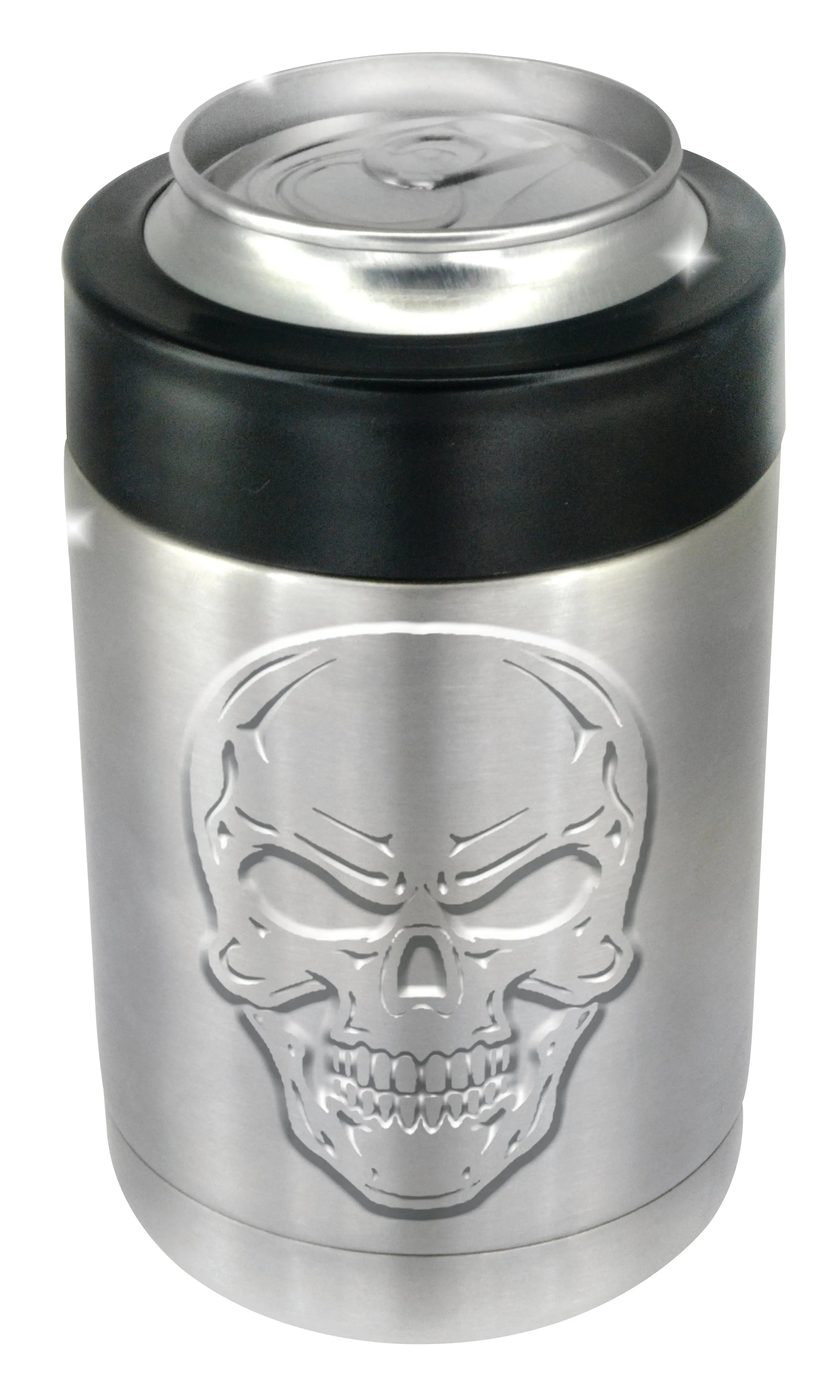 Metal Insulated 12 oz Can and Bottle Cooler - 6 Pieces Per Retail Ready Display 22268 ROUGHNECK