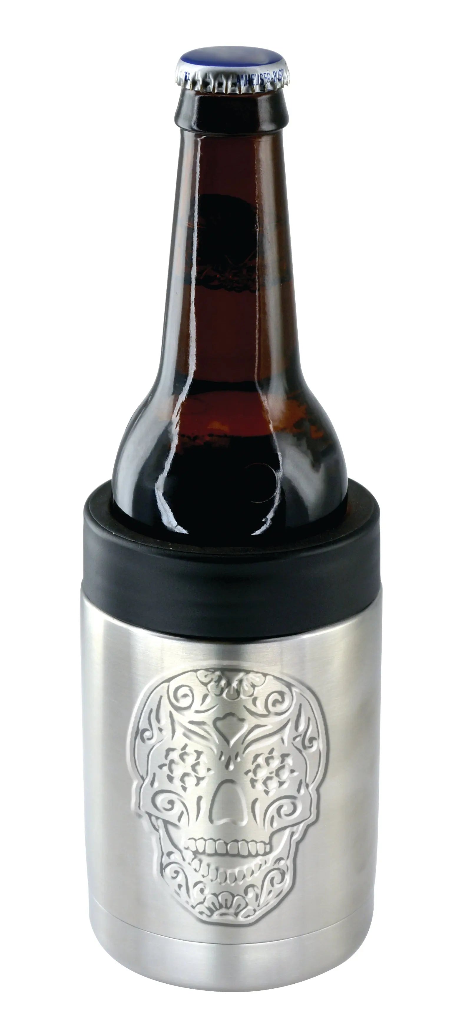 Metal Insulated 12 oz Can and Bottle Cooler - 6 Pieces Per Retail Ready Display 22268 ROUGHNECK