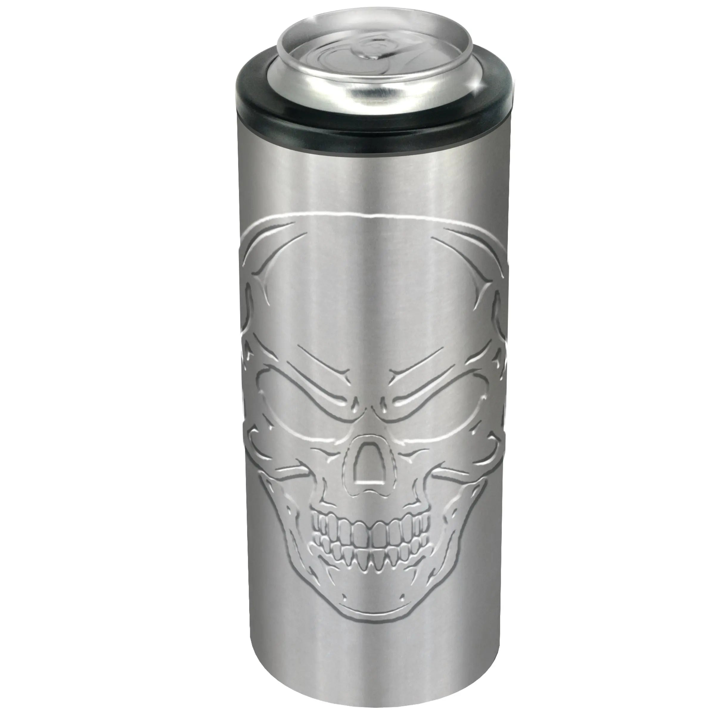 Metal Insulated Slim Can Cooler - 6 Pieces Per Retail Ready Display 22270 ROUGHNECK