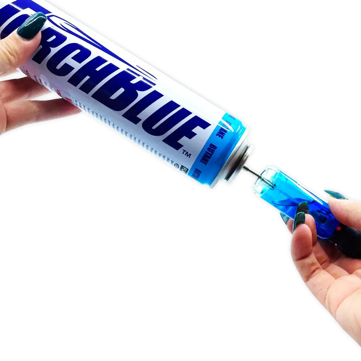 Butane Torch Lighters Assortment Floor Display - 30 Pieces Per Retail Ready Display 88673 TORCH BLUE