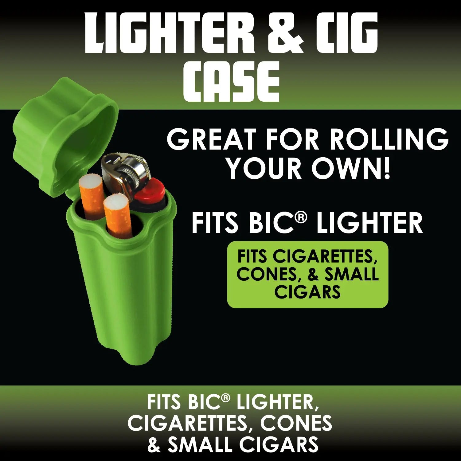 Plastic Lighter and Cigarette Case - 24 Pieces Per Retail Ready Display 23240 SMOKEZILLA