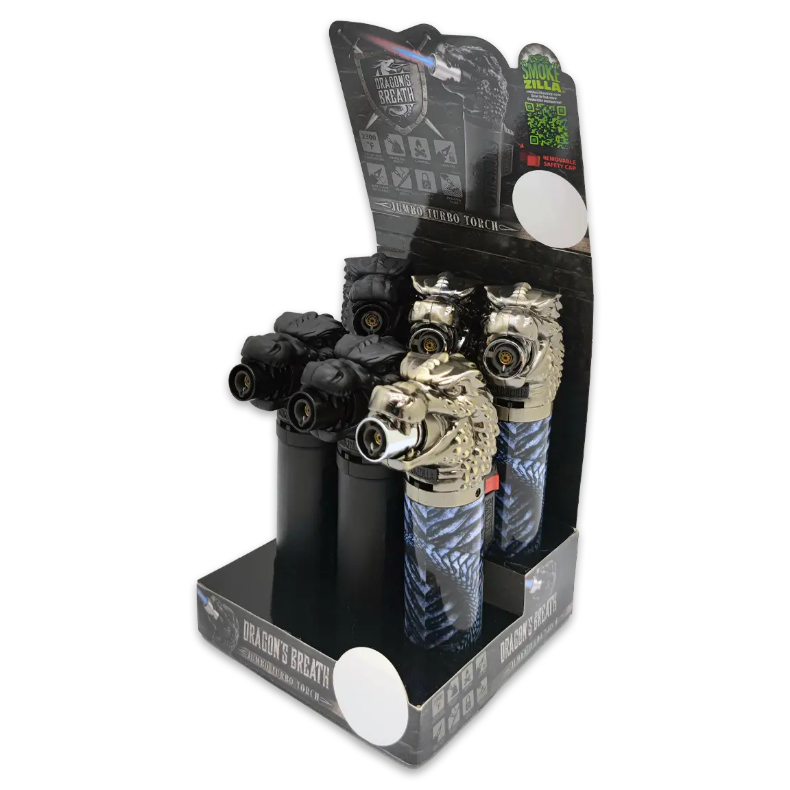 Dragon XXL Torch Lighter - 6 Pieces Per Retail Ready Display 23386 SMOKEZILLA