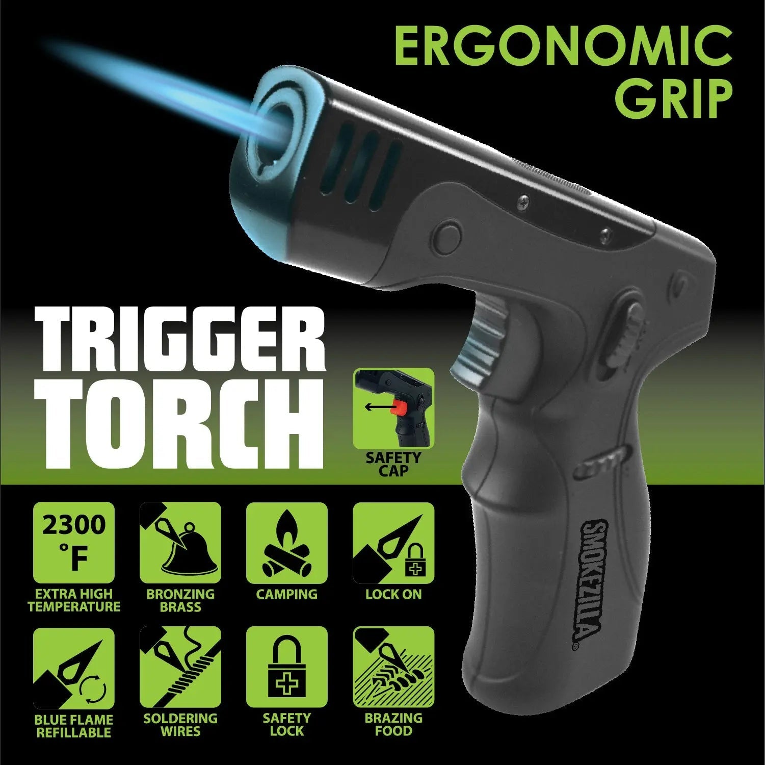 Magnum Trigger Torch Lighter - 6 Pieces Per Retail Ready Display 23541 SMOKEZILLA