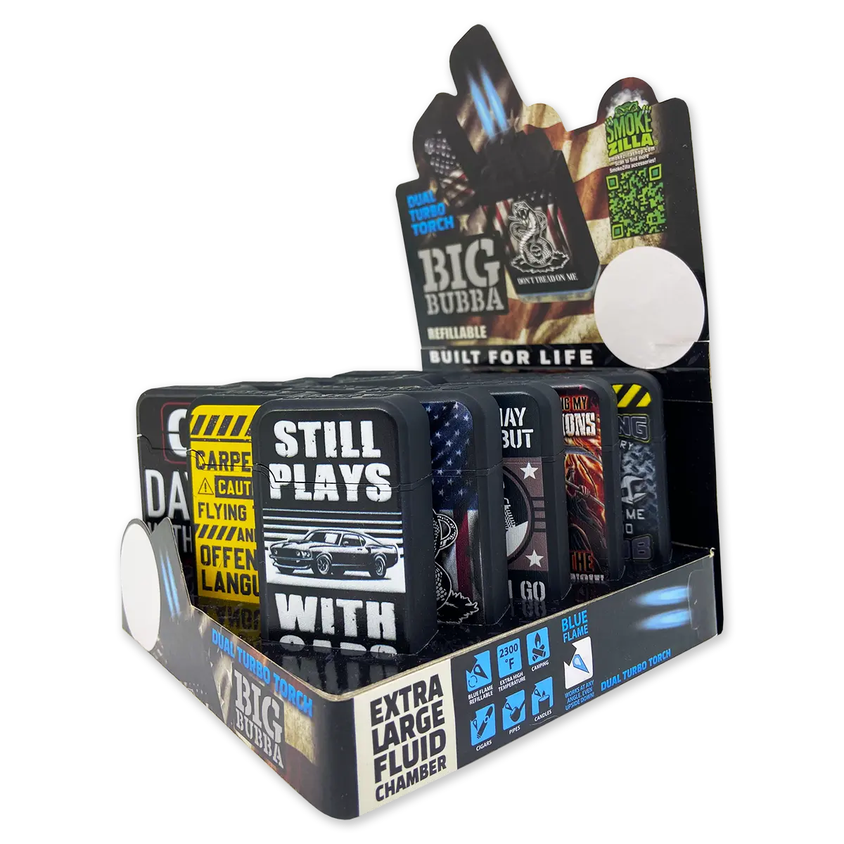 Big Bubba Dual Torch Lighter - 15 Pieces Per Retail Ready Display 23821 SMOKEZILLA