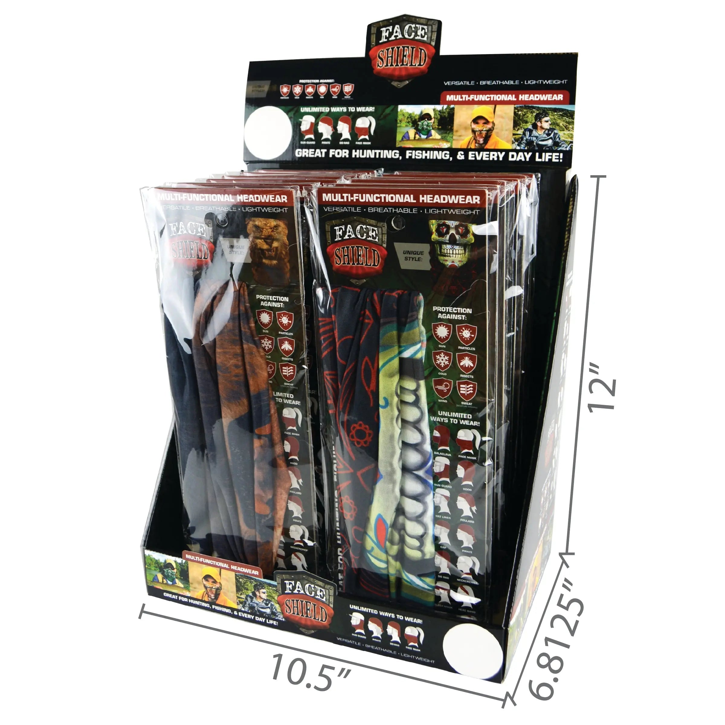 Tube Face Covering 12 Pieces Per Retail Ready Display 23949 NOVELTY INC