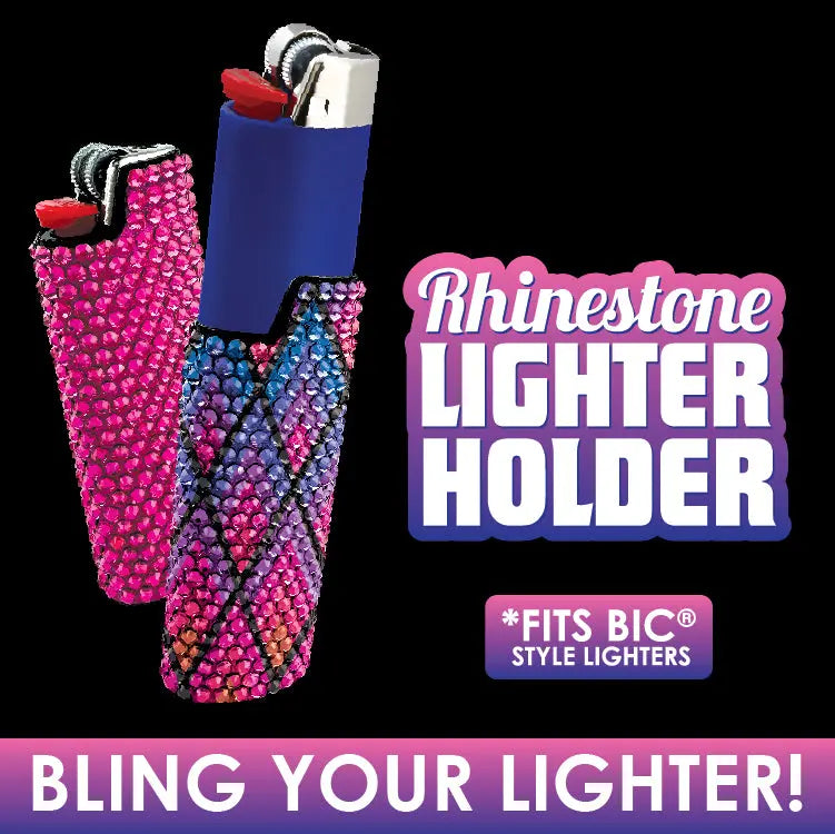 Rhinestone Lighter Case - 12 Pieces Per Retail Ready Display 24382 SMOKEZILLA