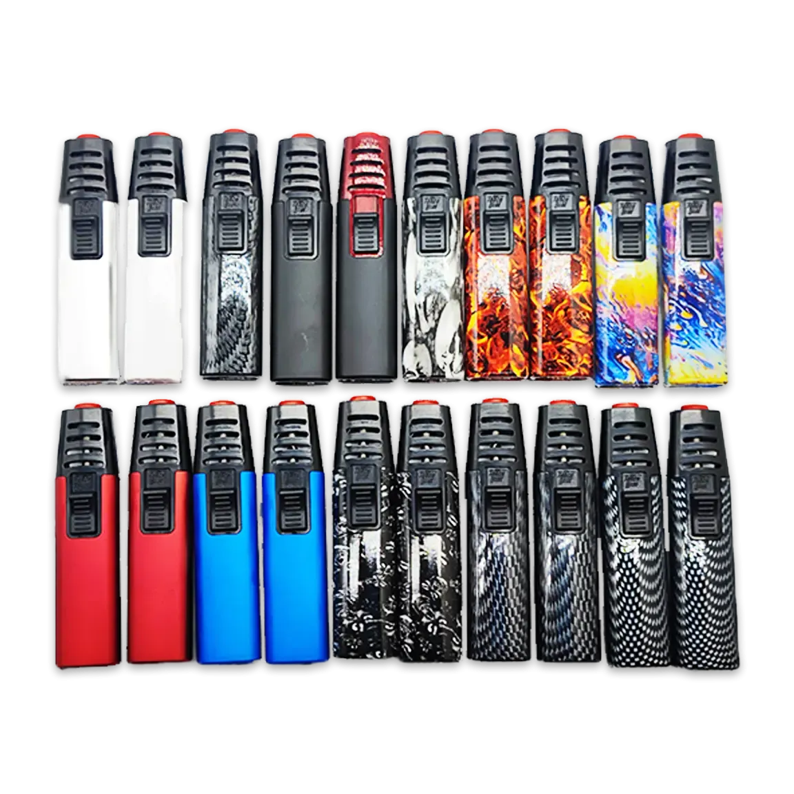 Torch Stick Bottle Opener Lighter - 20 Pieces Per Retail Ready Display 25101 TORCH BLUE