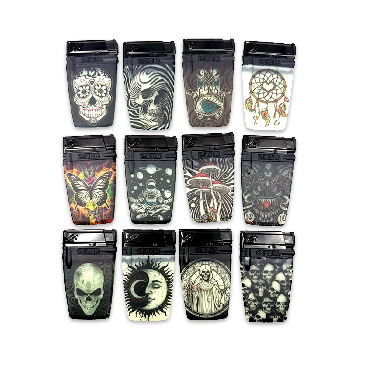 GID Cigarette Pack Thin Lighter - 12 Pieces Per Retail Ready Display 25284 SMOKEZILLA