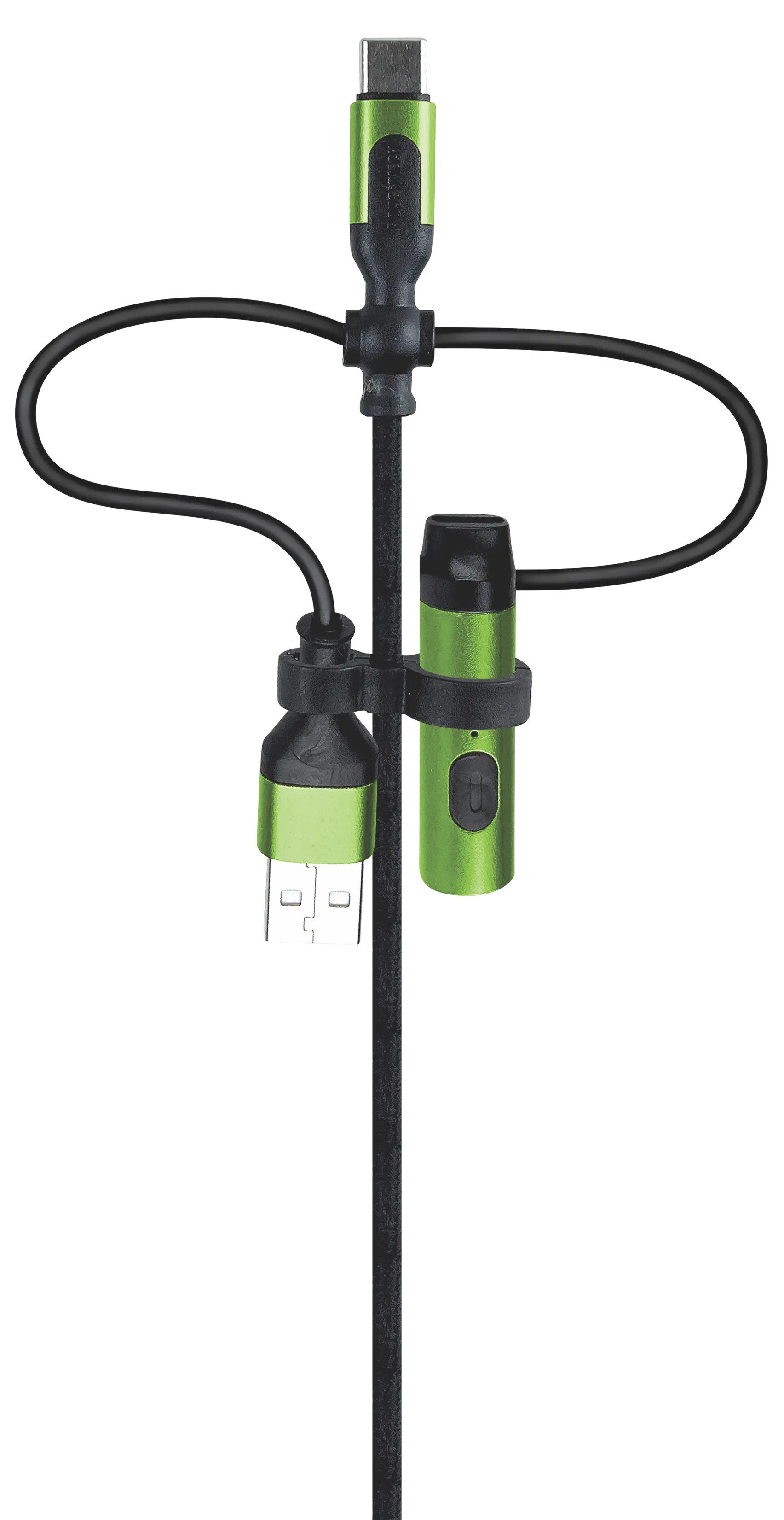 Multi-Tool Charging Cable Coil Lighter Flashlight Dual USB-C Ports with USB to USB-C - 6 Pieces Per Retail Ready Display 25318 SMOKEZILLA