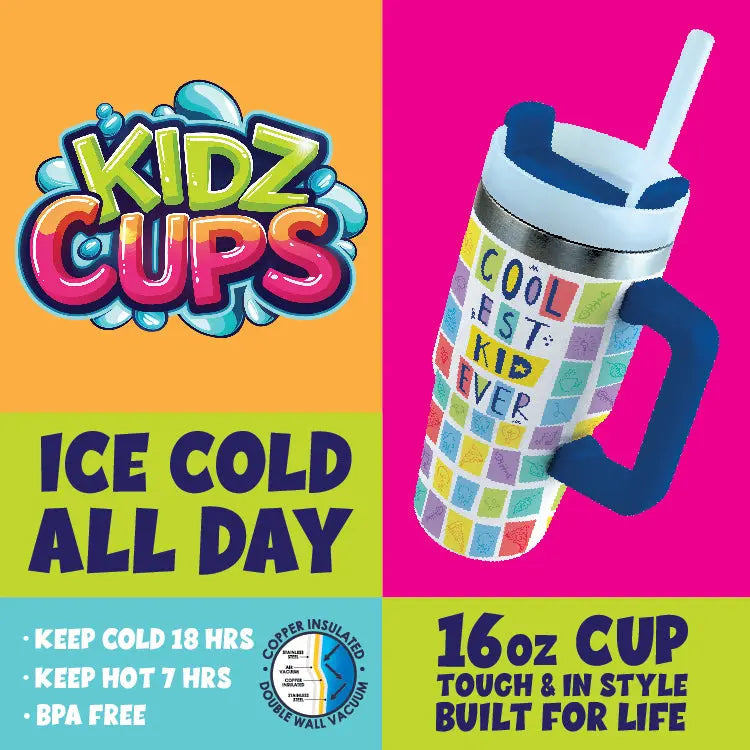 16 oz Insulated Kids Cup - 6 Pieces Per Retail Ready Display 25330 KIPP BROTHERS