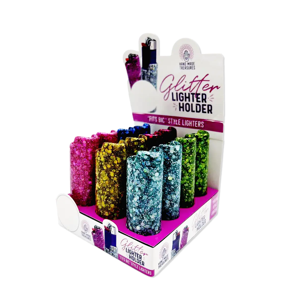 Glitter Lighter Case - 12 Pieces Per Retail Ready Display 25375 SMOKEZILLA