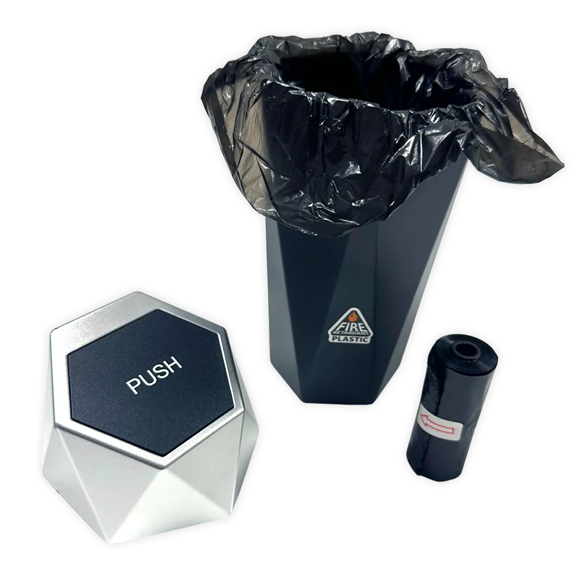 Mini Car Trash Can Accessory - 6 Pieces Per Retail Ready Display 25488 CAR VIBEZ