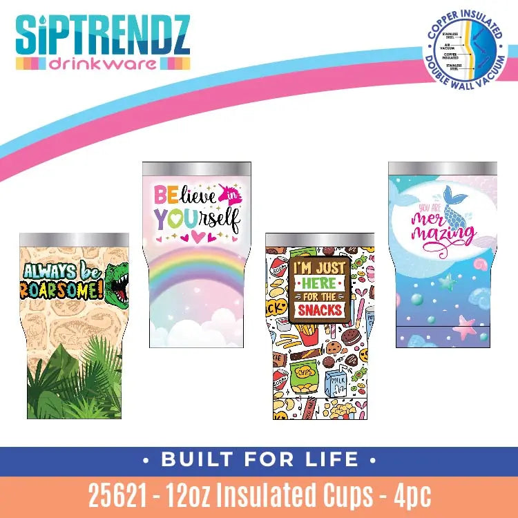 Insulated Drinkware Assortment Floor Display - 26 Pieces Per Retail Ready Display 88582 NOVELTY INC