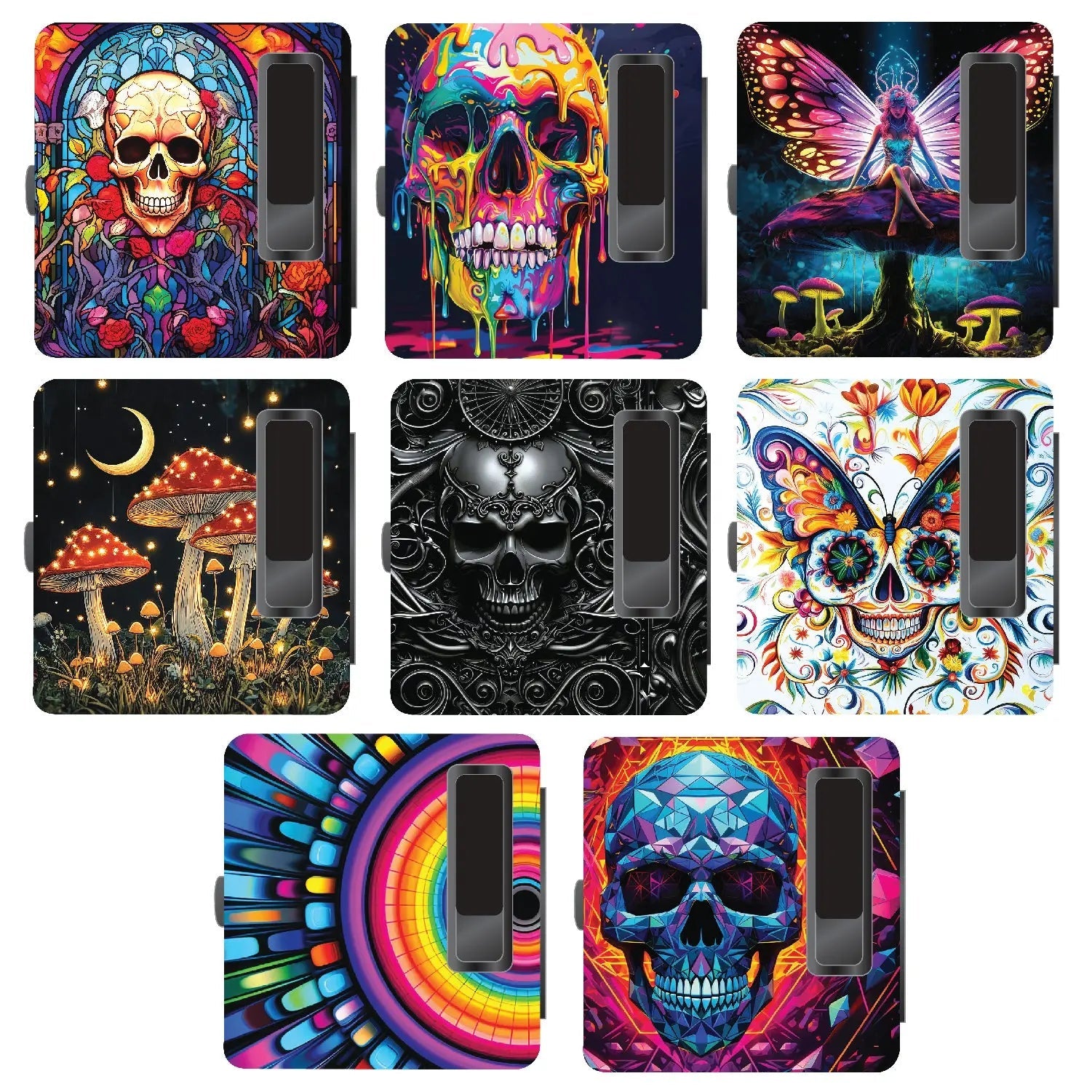 Cigarette Case with USB Coil Lighter - 8 Pieces Per Retail Ready Display 25633 SMOKEZILLA