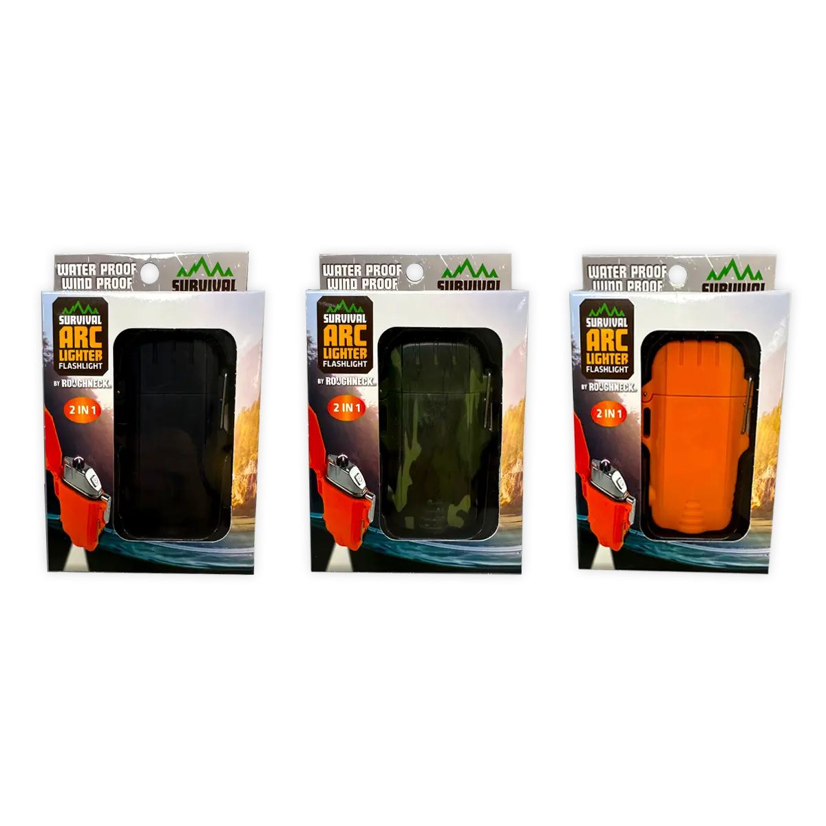 Electric Arc Lighter with LED Flashlight - 6 Pieces Per Retail Ready Display 25913 SMOKEZILLA