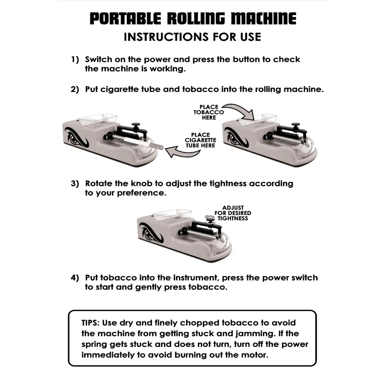 Automatic Tobacco Rolling Machine - 4 Pieces Per Retail Ready Display 25916 SMOKEZILLA
