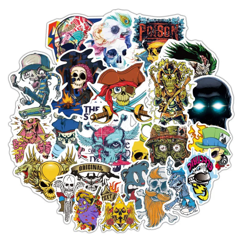 Horror-Themed Stickers (pack of 50)