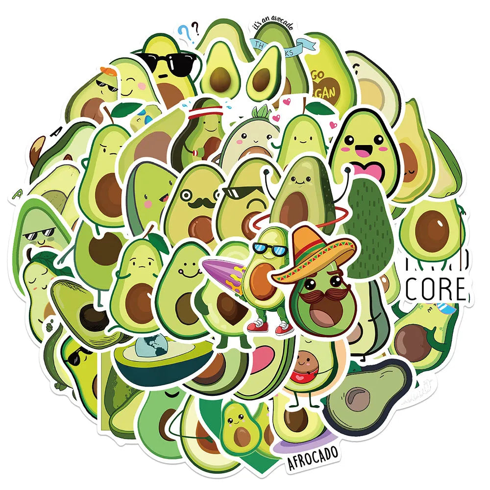 Avocado Sticker (pack of 50)