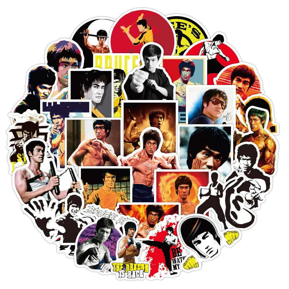 Bruce Lee Stickers (pack of 50)