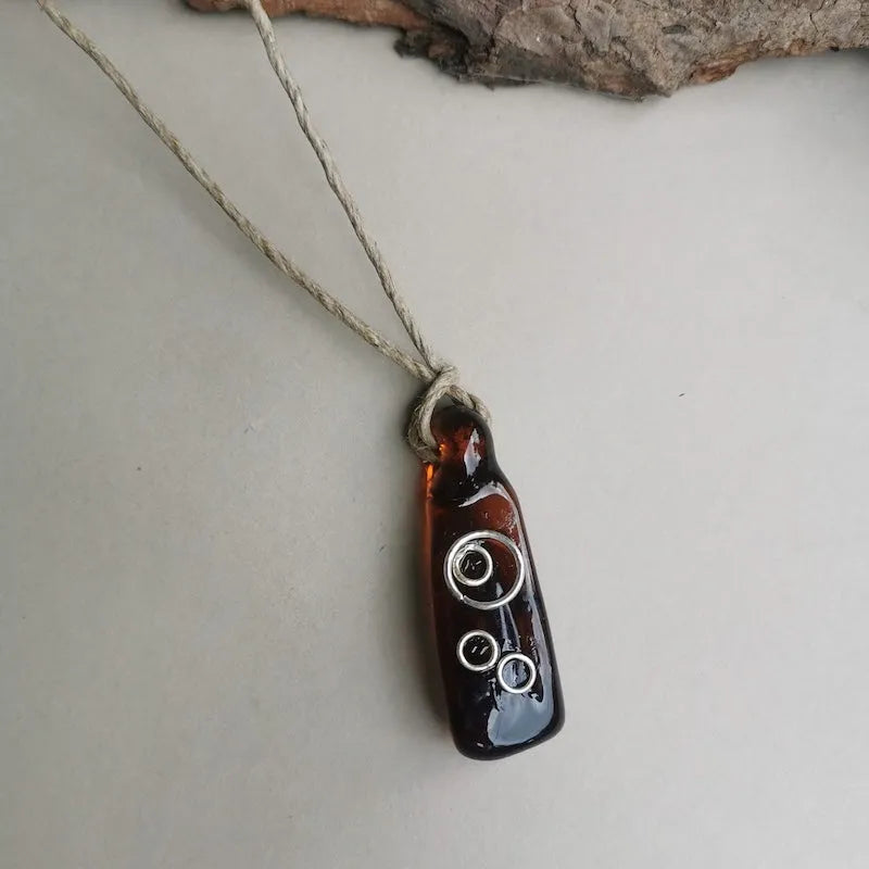 Hand Blown Glass Pendant - Style 4