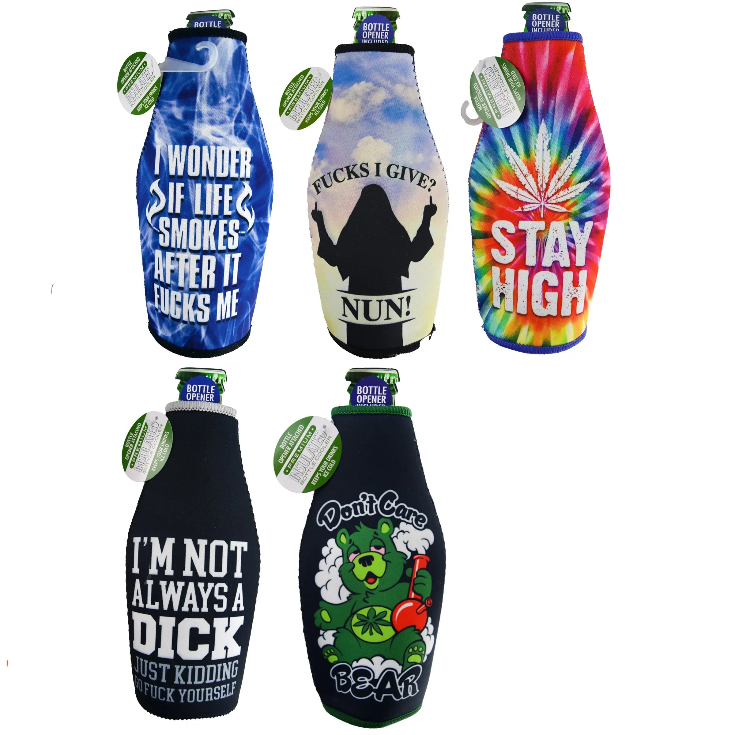 Neoprene 16 Oz Bottle Suit Cooler - 6 Per Retail Ready Display 30022 POLAR GEAR