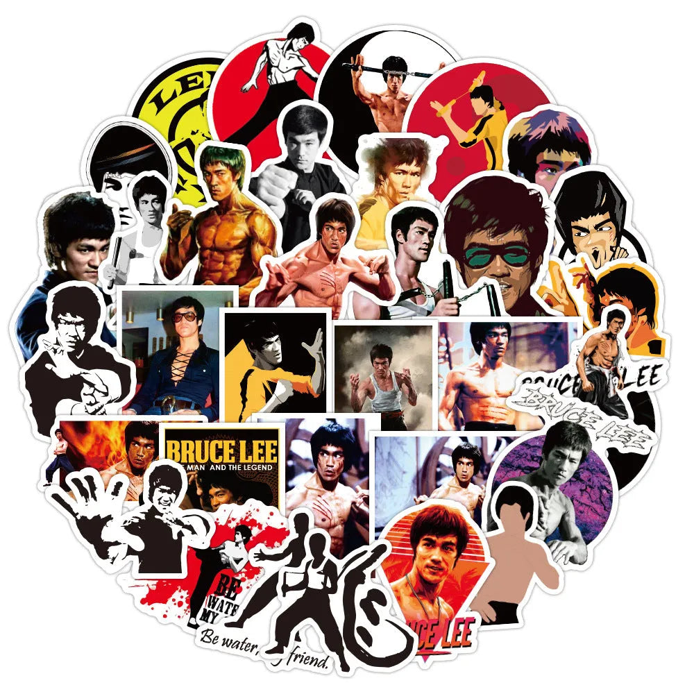 Bruce Lee Stickers (pack of 50)
