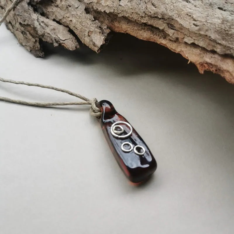 Hand Blown Glass Pendant - Style 4