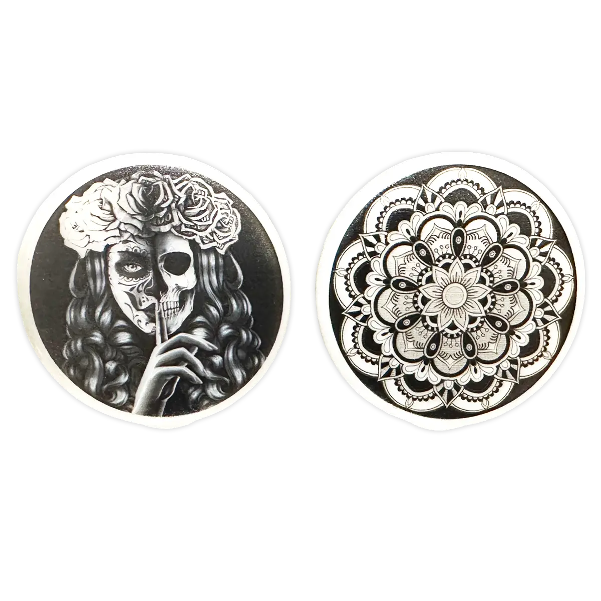 Glow In The Dark Printed Lid Butt Bucket Ashtray with LED Light - 2 Per Retail Ready Wholesale Display 40308 SMOKEZILLA