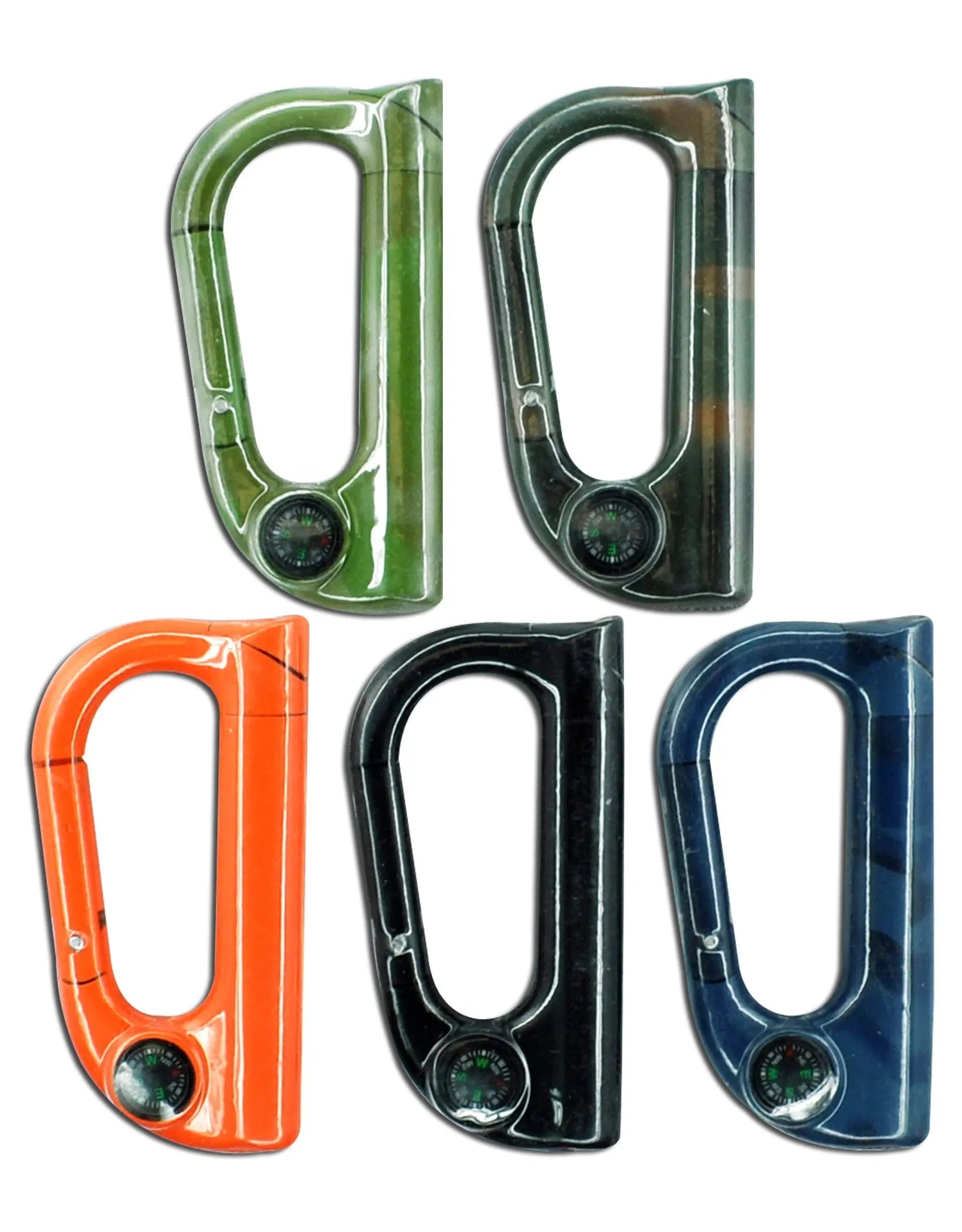 Carabineer Clip Lighter with Compass - 12 Pieces Per Retail Ready Pack 40371 NOVELTY INC