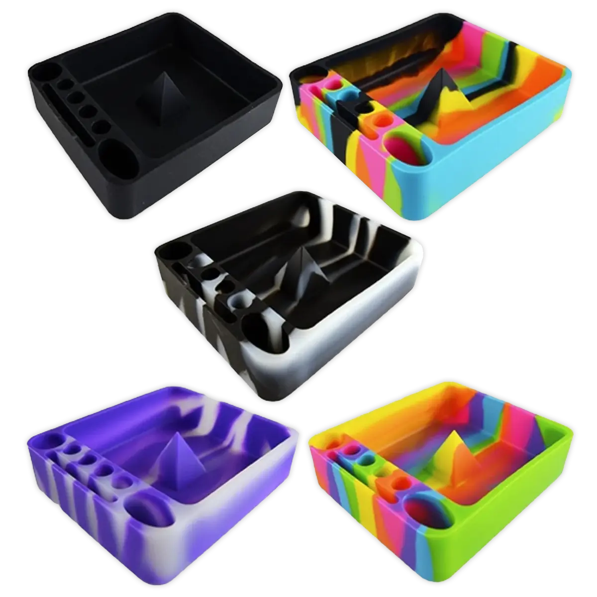 Silicone Ashtray with Assorted Colors - 6 Per Retail Ready Display 40957 SMOKEZILLA