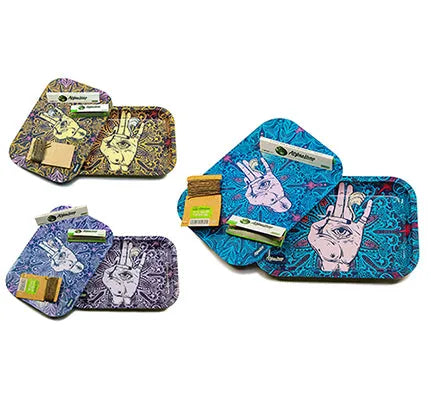 Afghan Hemp Metal Tray for Seamless Organization