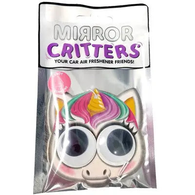 Air Freshener Mirror Critters Unicorn Candy Scent - 24 Pieces Per Pack 41321 NOVELTY INC