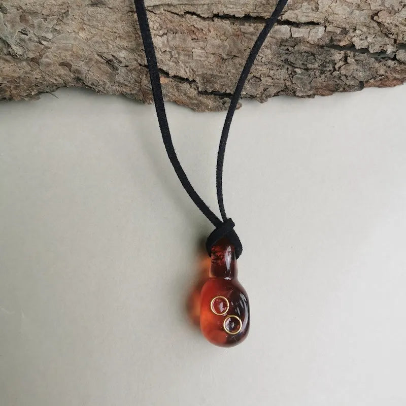 Hand Blown Glass Pendant - Style 6