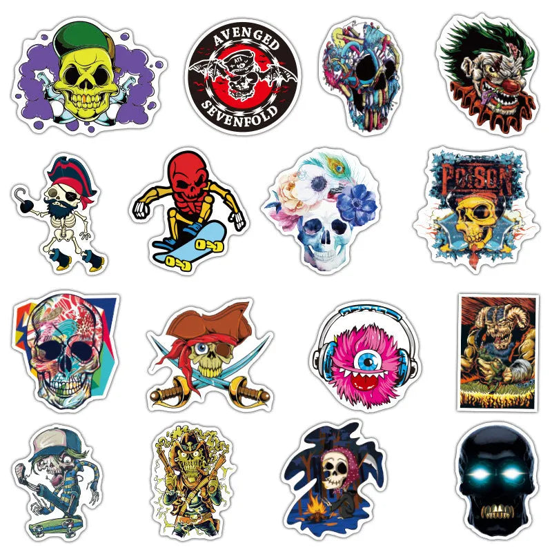 Horror-Themed Stickers (pack of 50)