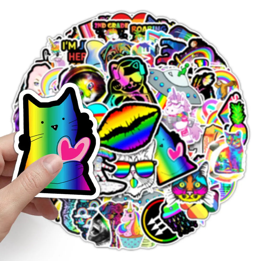 Rainbow Sticker (pack of 100)