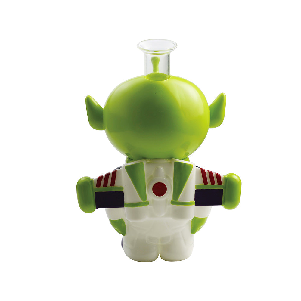 Glass Water Pipe - Alien Cadet (9")