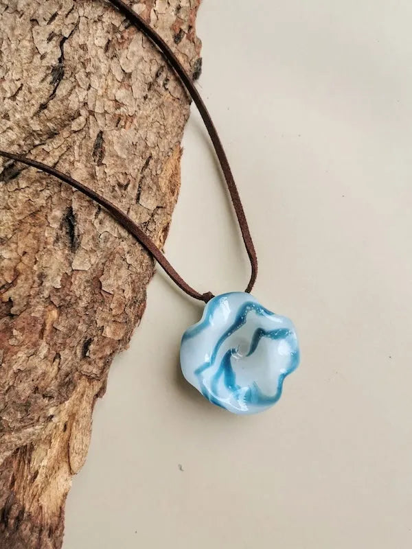 Hand Blown Glass Pendant - Style 13