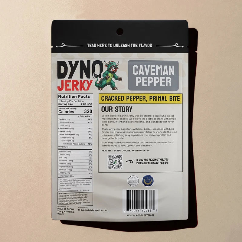 Dyno Jerky - Caveman Pepper