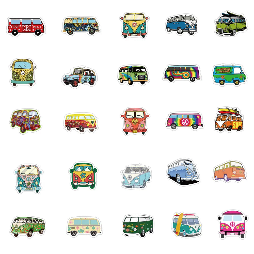 Vintage Sticker (pack of 50)