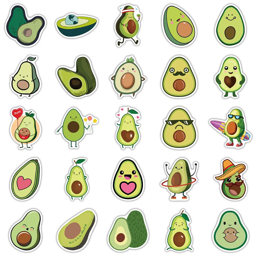 Avocado Sticker (pack of 50)
