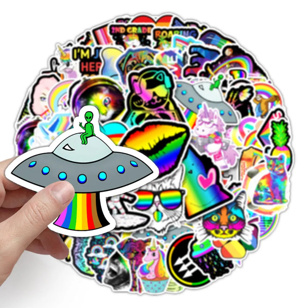 Rainbow Sticker (pack of 100)