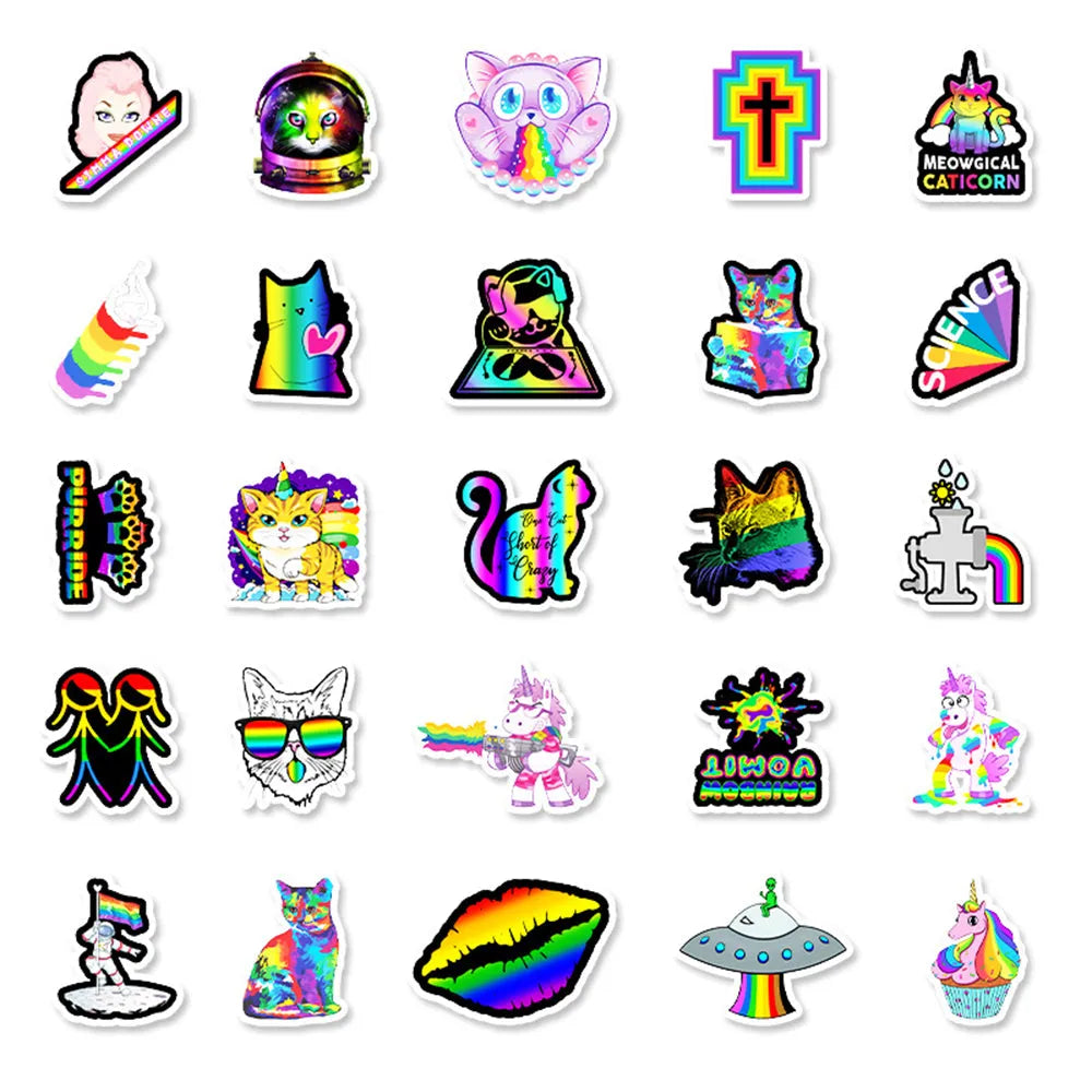 Rainbow Sticker (pack of 100)