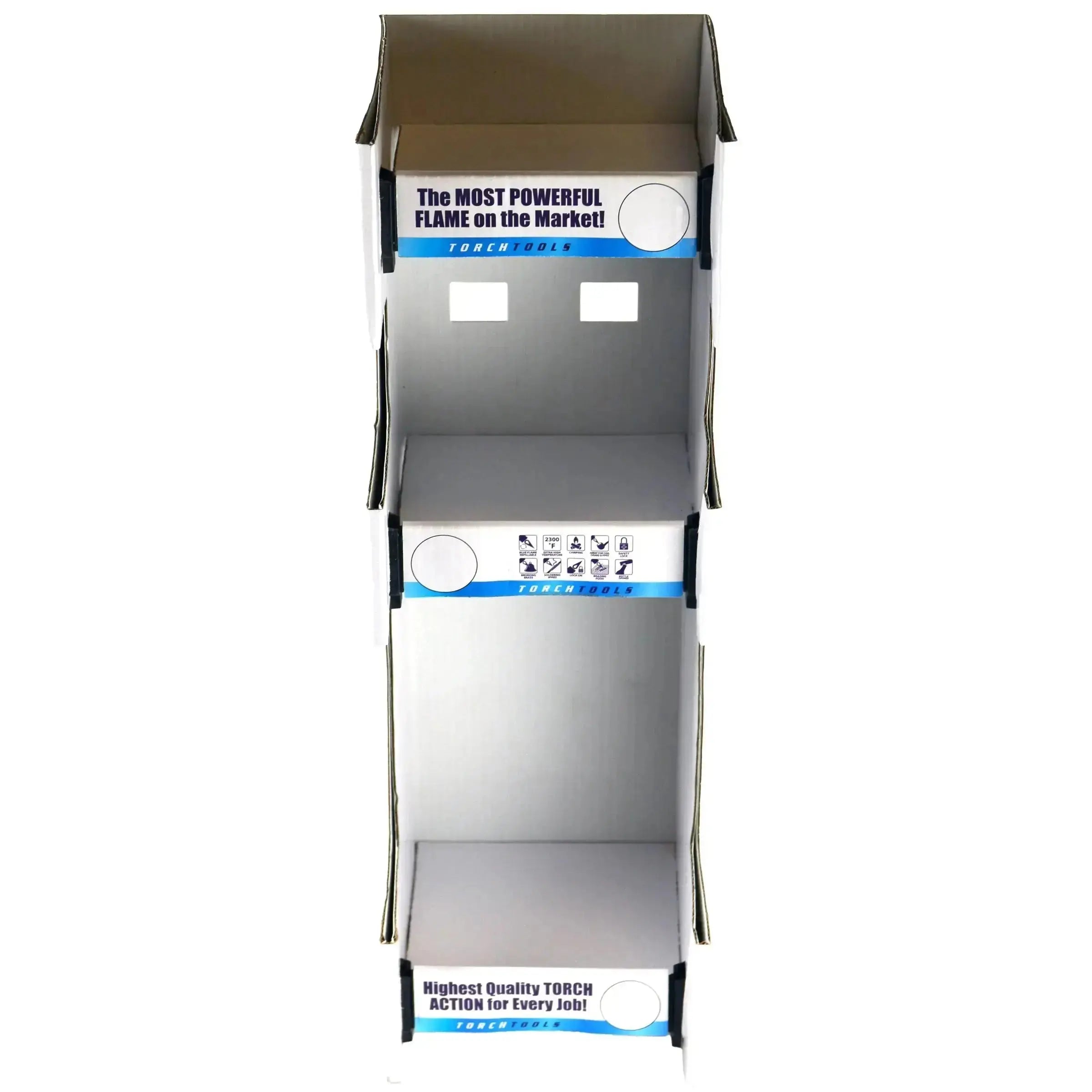 Torch Tower 2 - 3 Tier Countertop Assortment - 62 Pieces Per Retail Ready Display 88675 TORCH BLUE